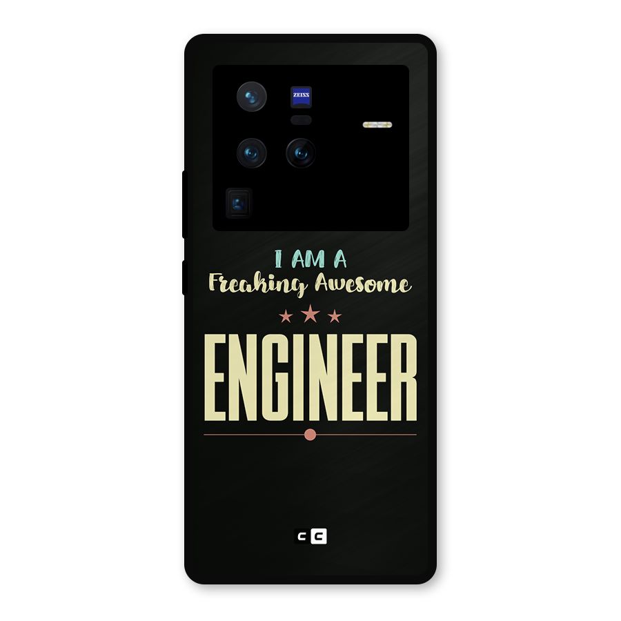 Awesome Engineer Metal Back Case for Vivo X80 Pro