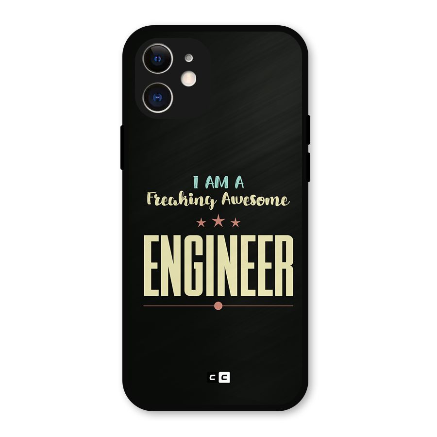 Awesome Engineer Metal Back Case for iPhone 12