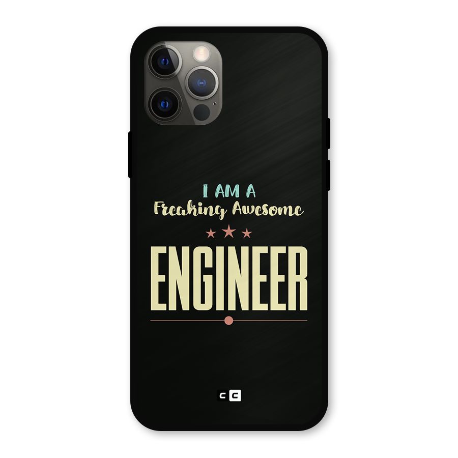 Awesome Engineer Metal Back Case for iPhone 12 Pro