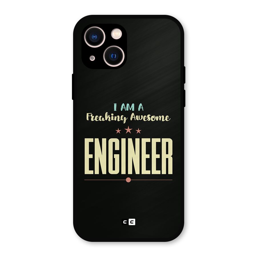 Awesome Engineer Metal Back Case for iPhone 13
