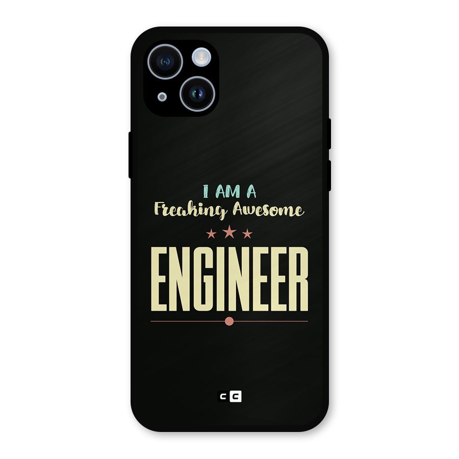 Awesome Engineer Metal Back Case for iPhone 14