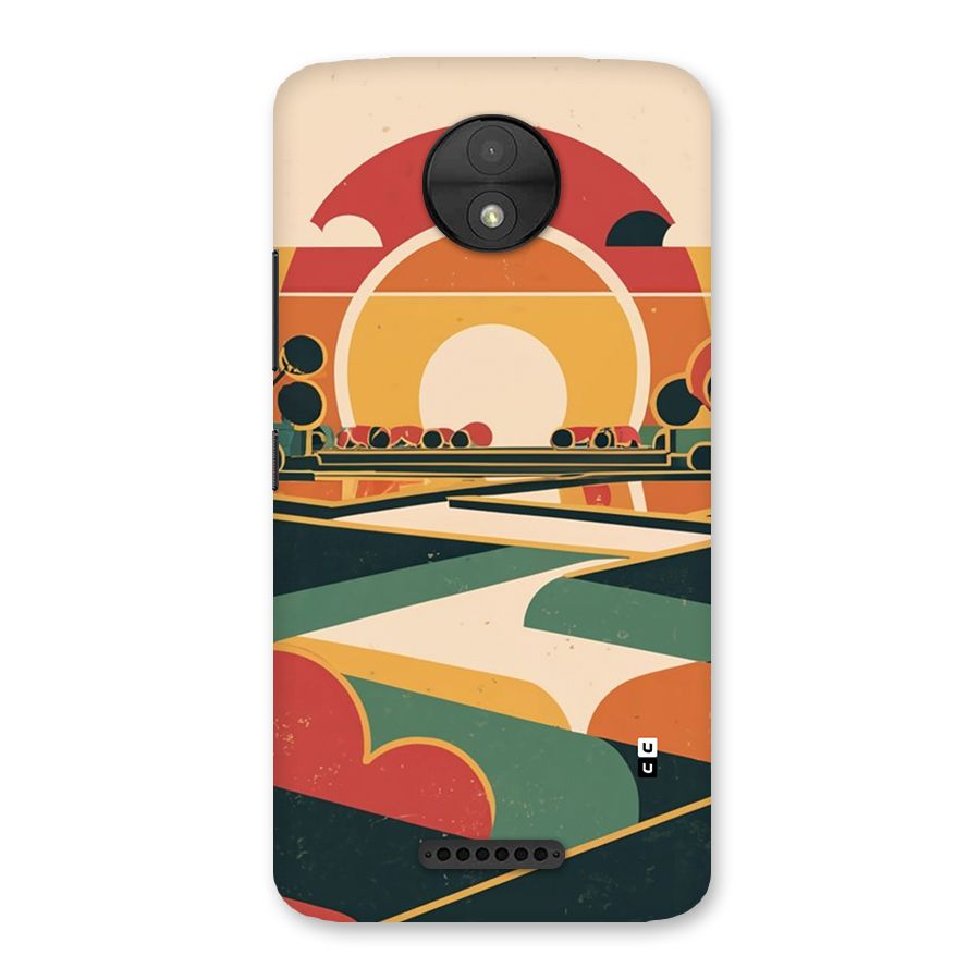 Awesome Geomatric Art Back Case for Moto C