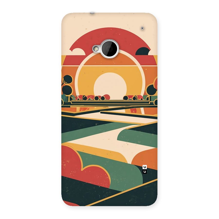 Awesome Geomatric Art Back Case for One M7 (Single Sim)