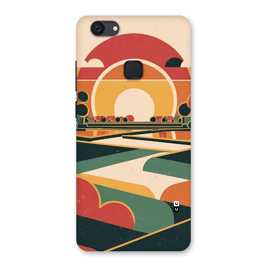 Awesome Geomatric Art Back Case for Vivo V7 Plus
