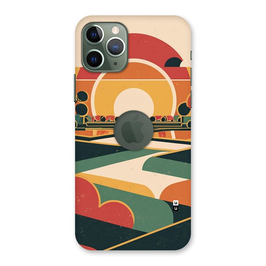 Awesome Geomatric Art Back Case for iPhone 11 Pro Logo Cut
