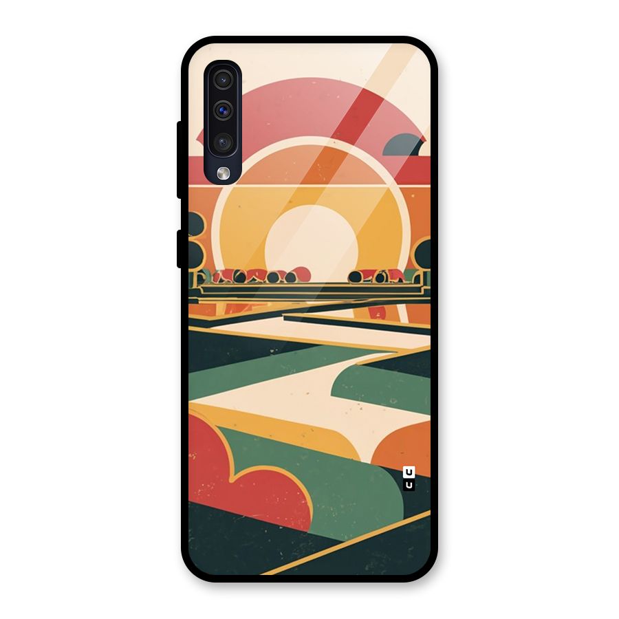 Awesome Geomatric Art Glass Back Case for Galaxy A50s