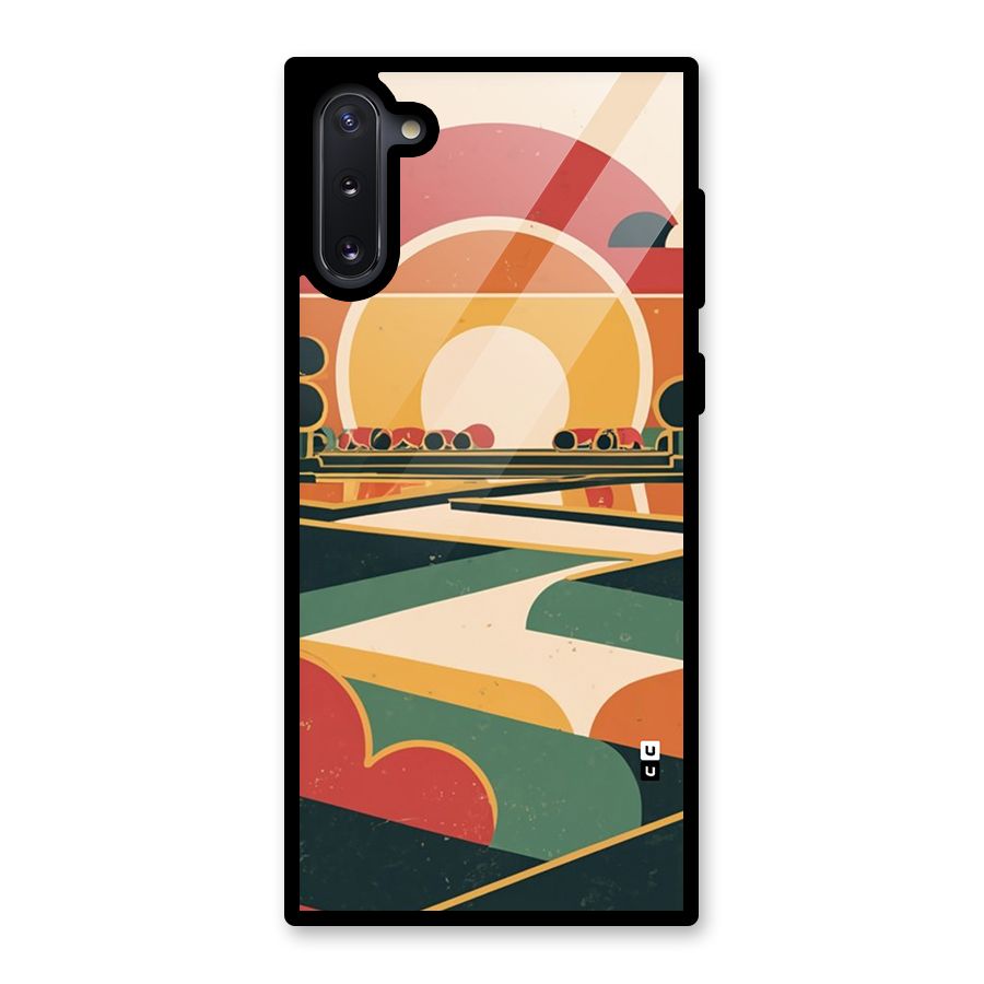 Awesome Geomatric Art Glass Back Case for Galaxy Note 10