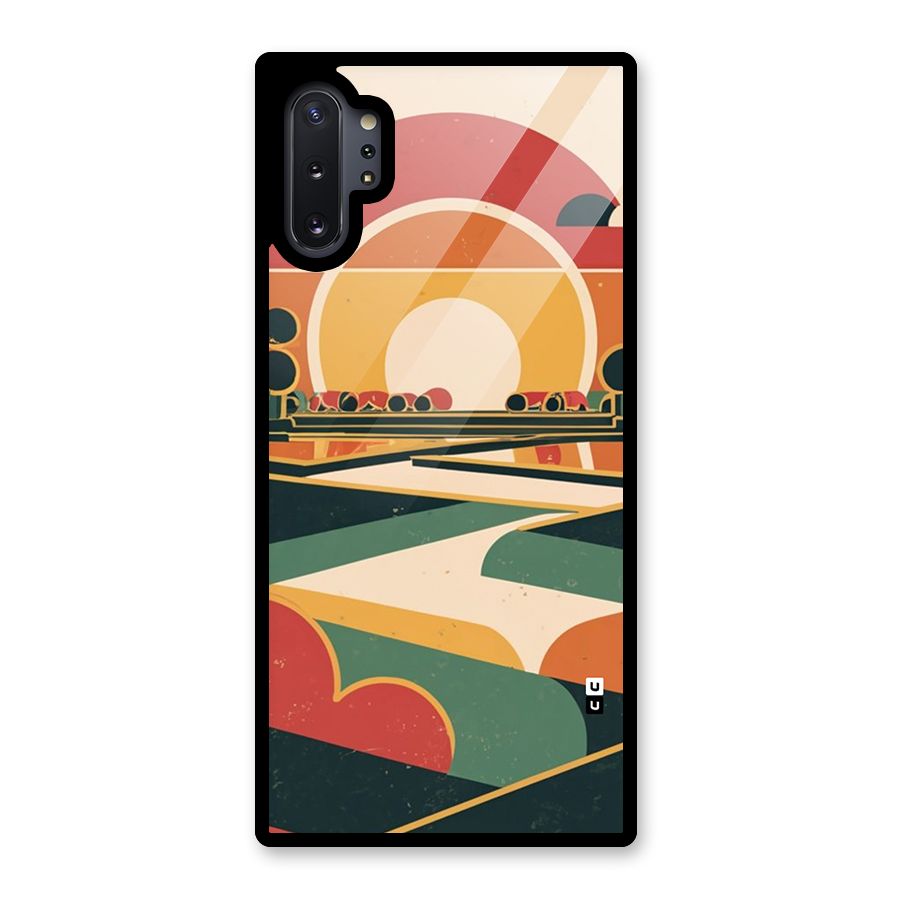 Awesome Geomatric Art Glass Back Case for Galaxy Note 10 Plus
