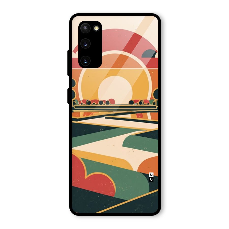 Awesome Geomatric Art Glass Back Case for Galaxy S20 FE 5G