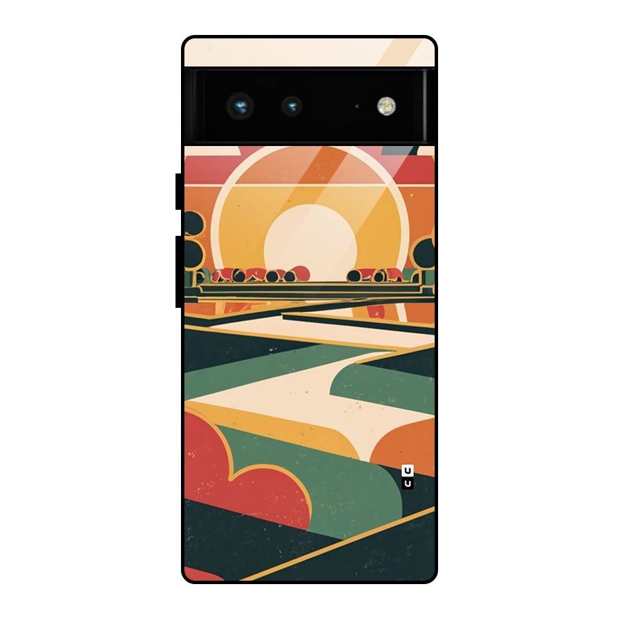 Awesome Geomatric Art Glass Back Case for Google Pixel 6