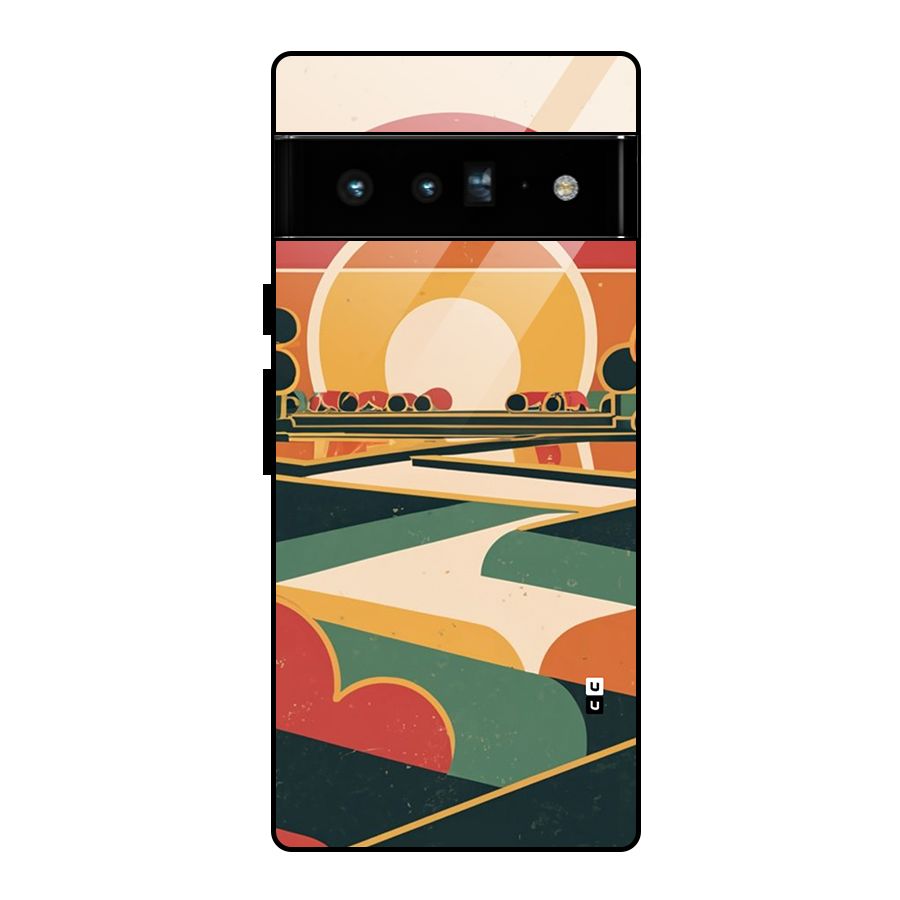 Awesome Geomatric Art Glass Back Case for Google Pixel 6 Pro