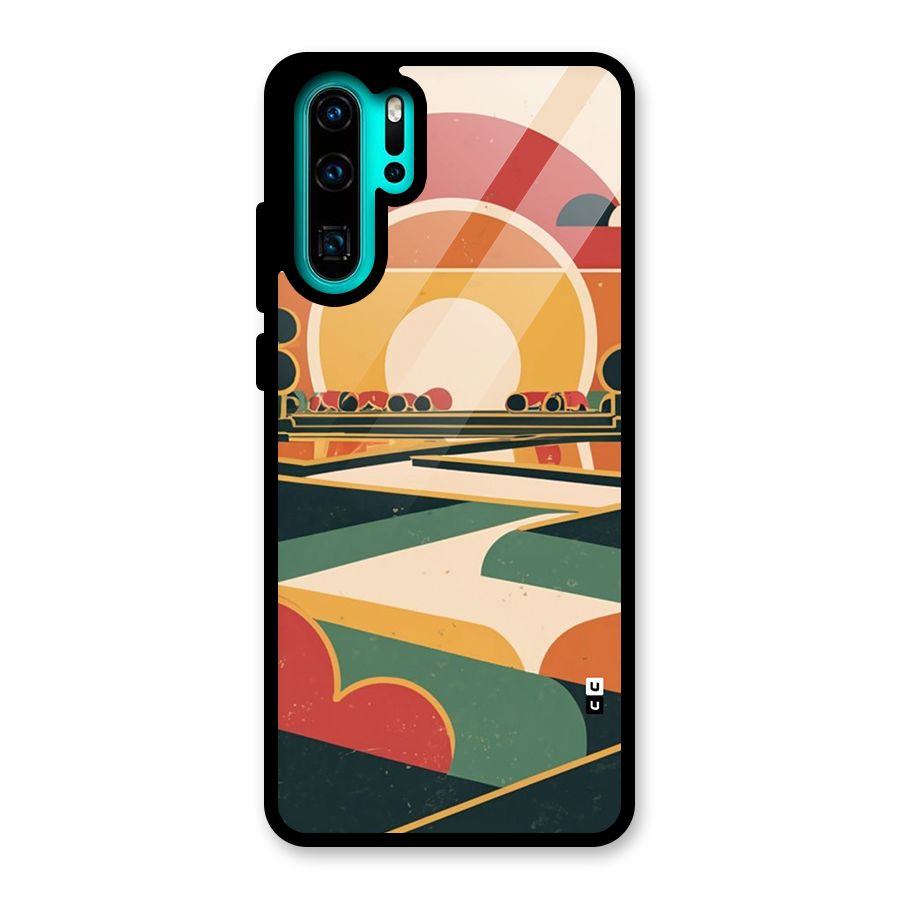 Awesome Geomatric Art Glass Back Case for Huawei P30 Pro