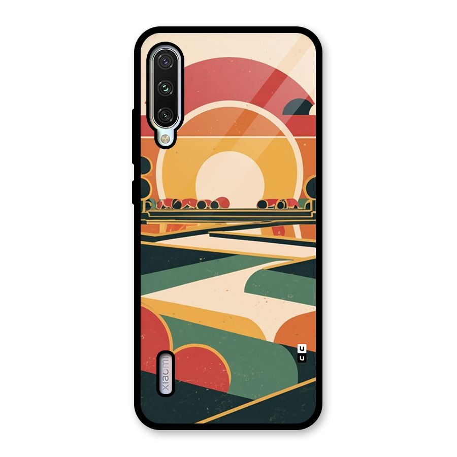 Awesome Geomatric Art Glass Back Case for Mi A3