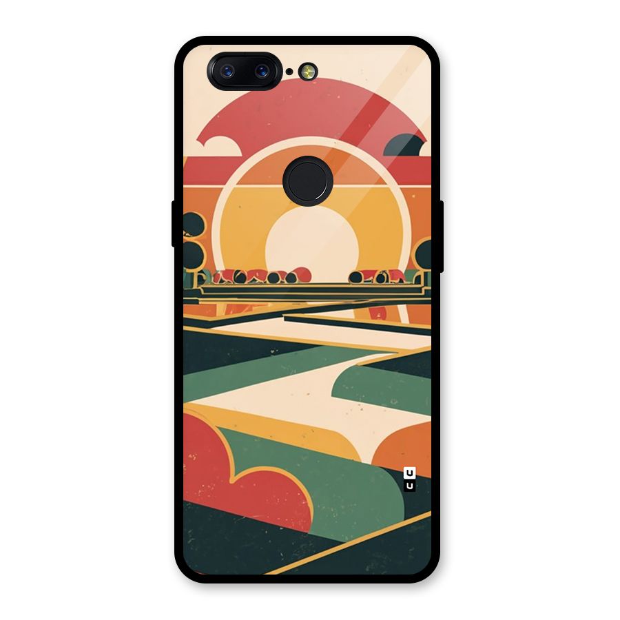Awesome Geomatric Art Glass Back Case for OnePlus 5T