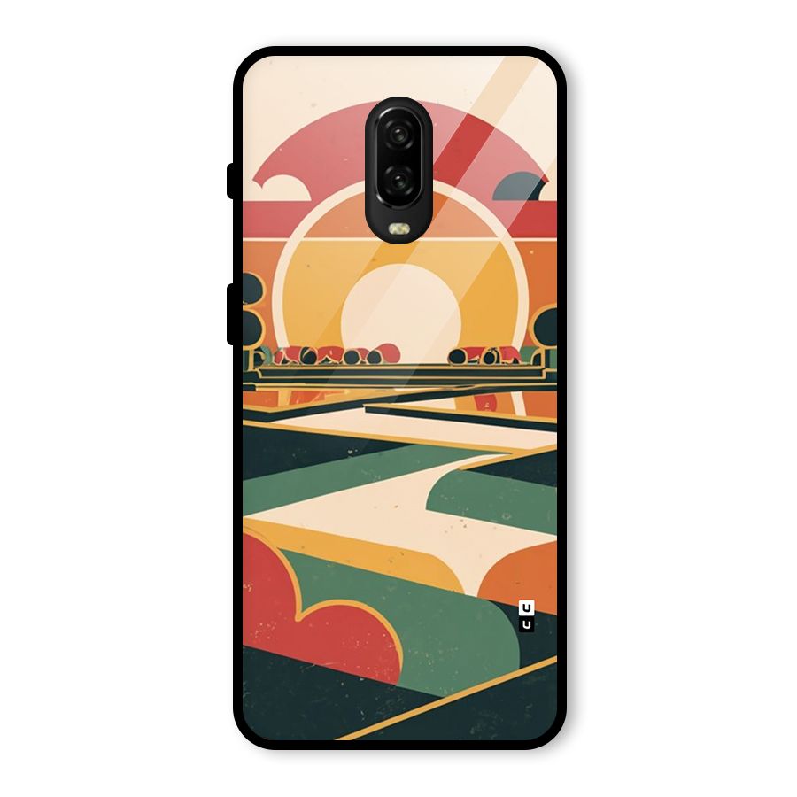 Awesome Geomatric Art Glass Back Case for OnePlus 6T