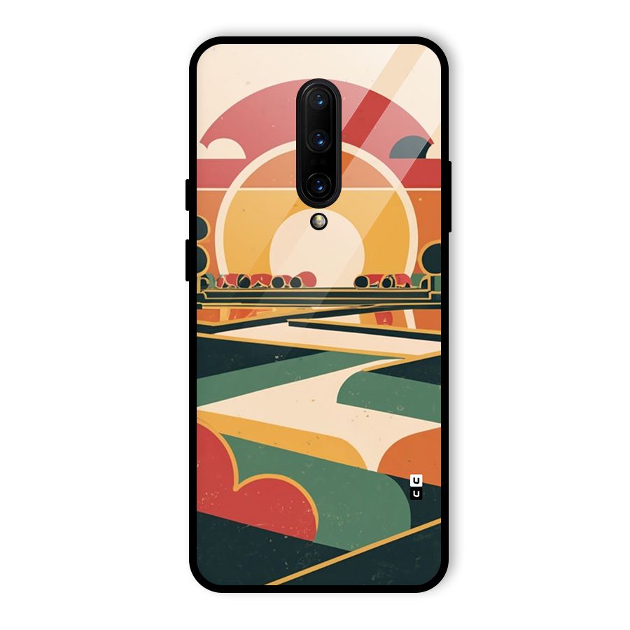 Awesome Geomatric Art Glass Back Case for OnePlus 7 Pro