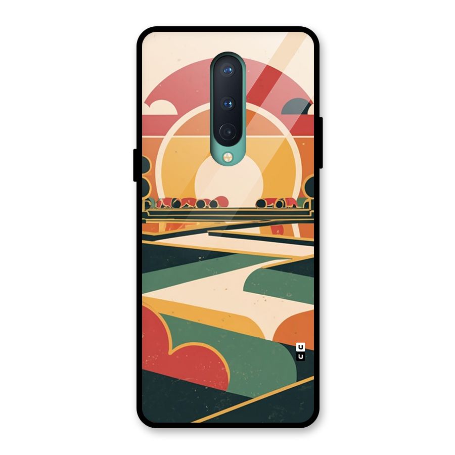 Awesome Geomatric Art Glass Back Case for OnePlus 8