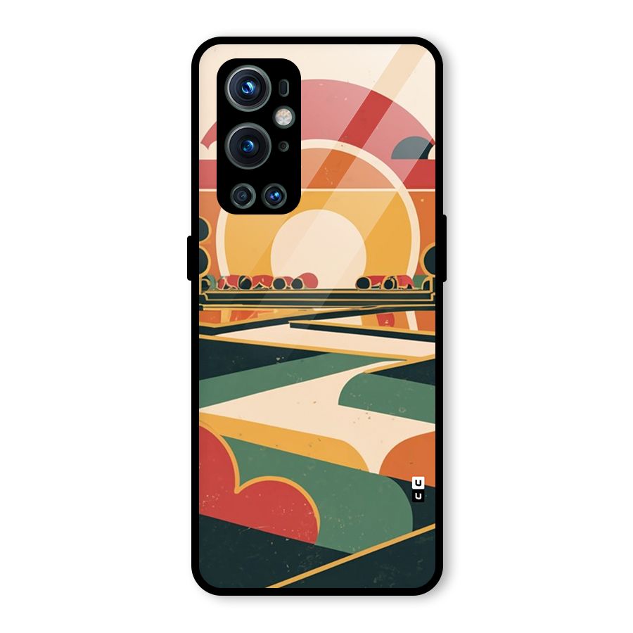Awesome Geomatric Art Glass Back Case for OnePlus 9 Pro
