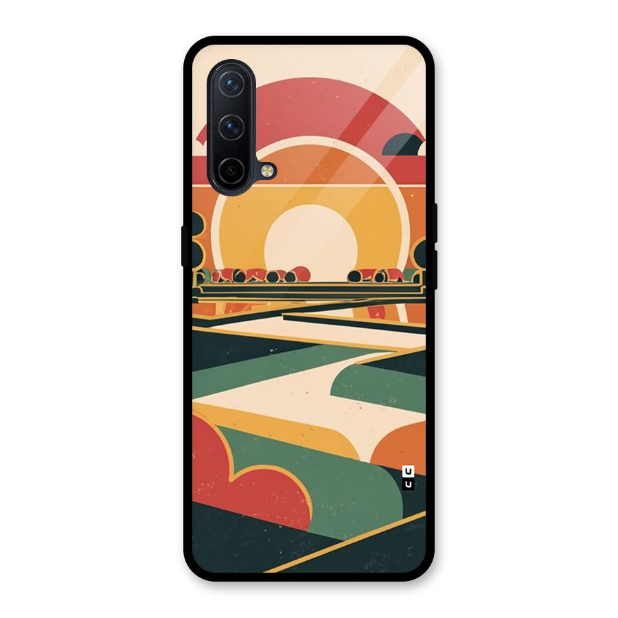Awesome Geomatric Art Glass Back Case for OnePlus Nord CE 5G