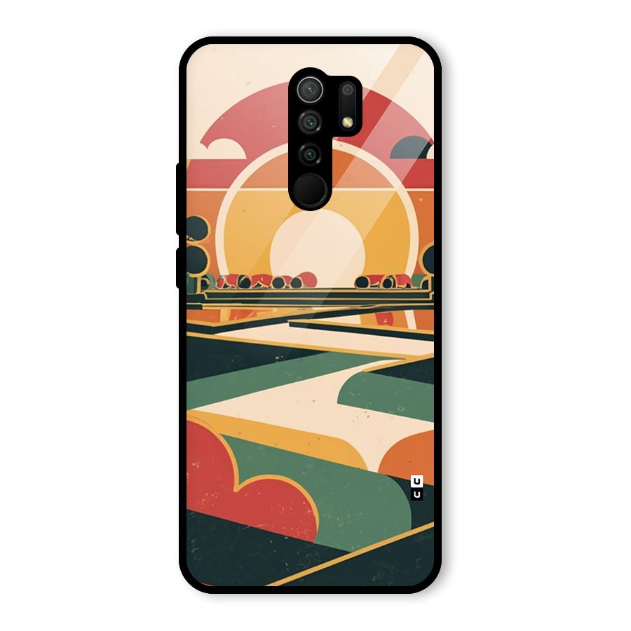 Awesome Geomatric Art Glass Back Case for Poco M2
