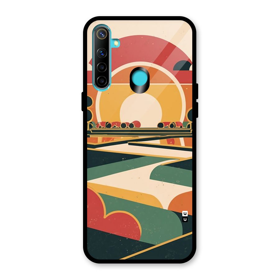 Awesome Geomatric Art Glass Back Case for Realme 5i