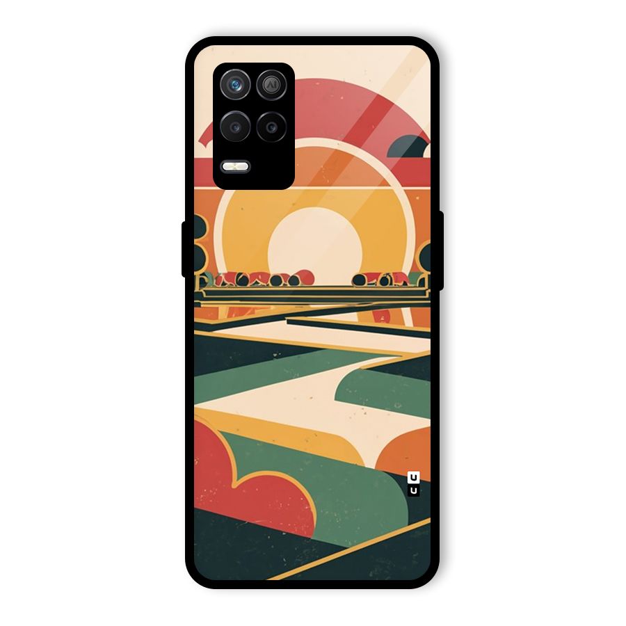 Awesome Geomatric Art Glass Back Case for Realme 8 5G