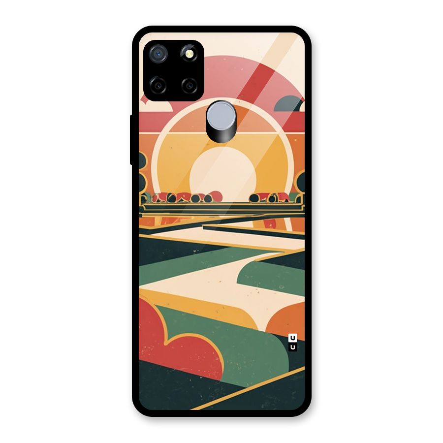 Awesome Geomatric Art Glass Back Case for Realme Narzo 20