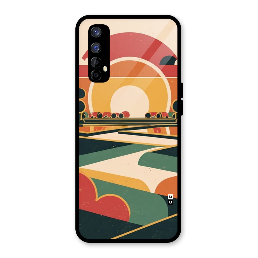 Awesome Geomatric Art Glass Back Case for Realme Narzo 20 Pro