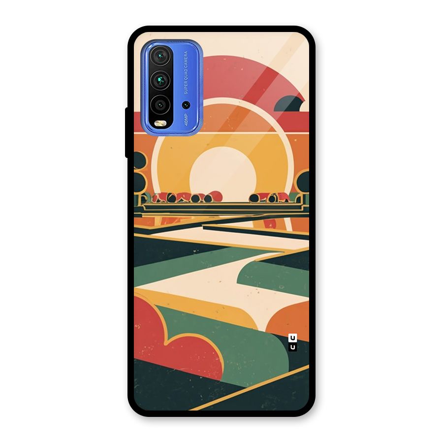 Awesome Geomatric Art Glass Back Case for Redmi 9 Power