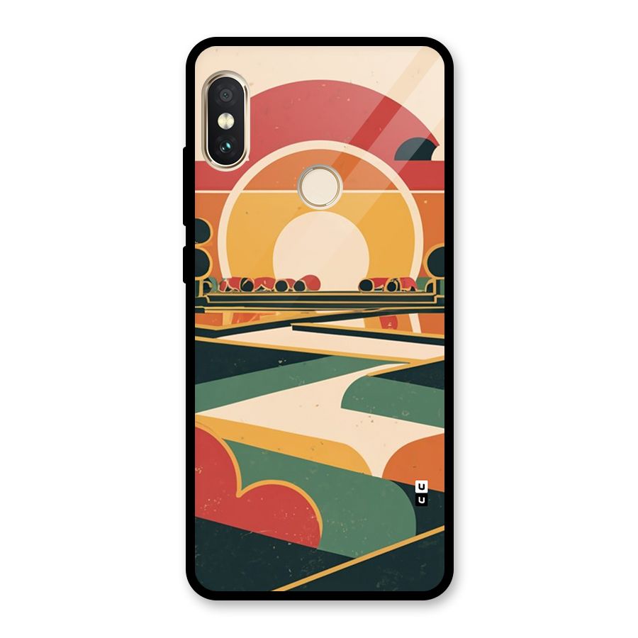 Awesome Geomatric Art Glass Back Case for Redmi Note 5 Pro