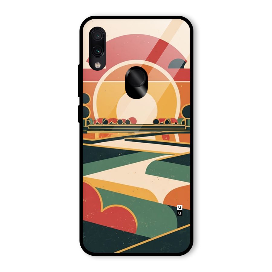 Awesome Geomatric Art Glass Back Case for Redmi Note 7 Pro