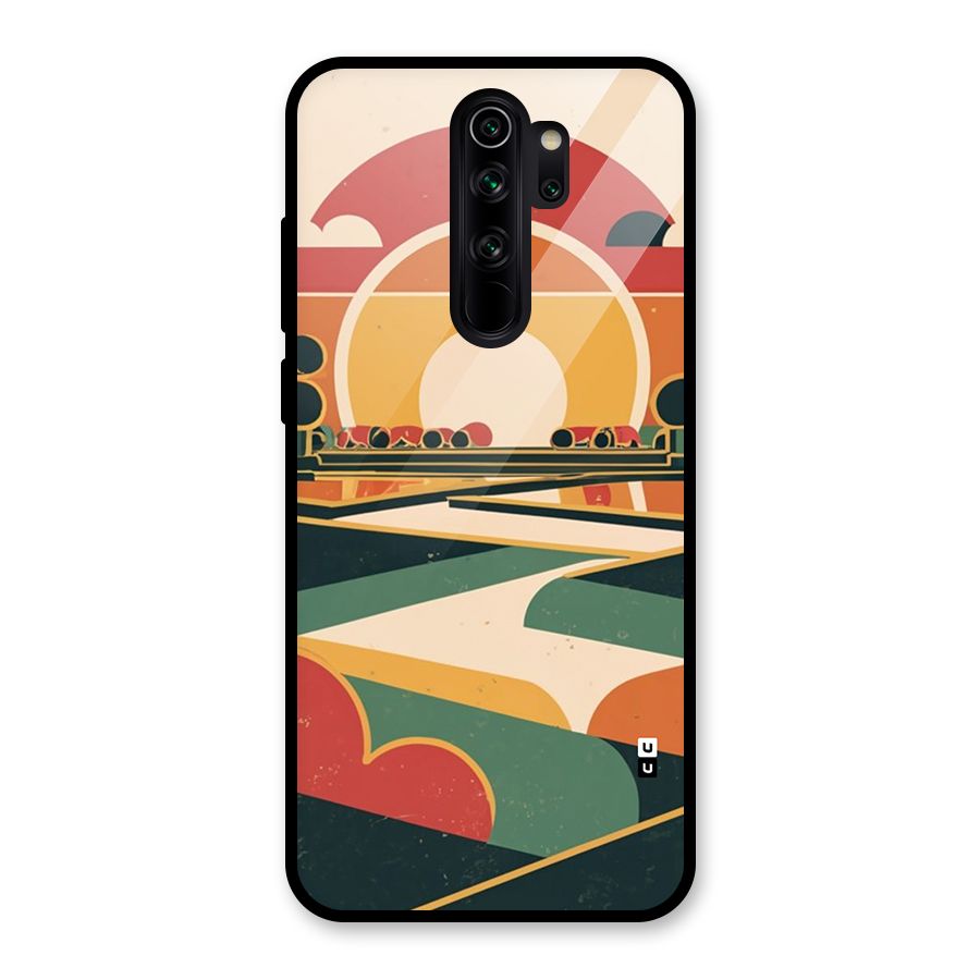 Awesome Geomatric Art Glass Back Case for Redmi Note 8 Pro