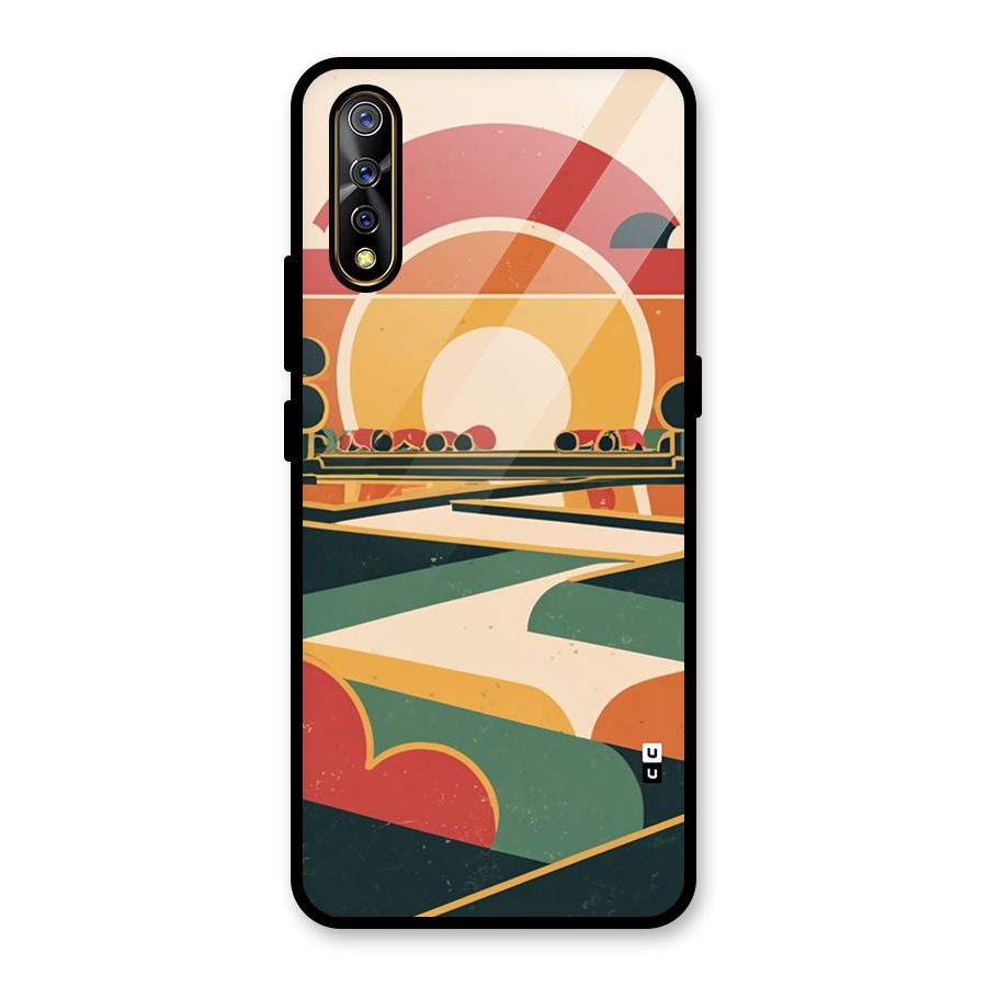 Awesome Geomatric Art Glass Back Case for Vivo S1