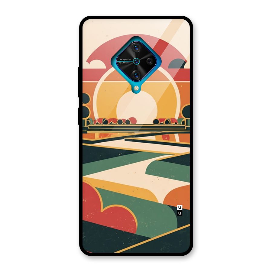 Awesome Geomatric Art Glass Back Case for Vivo S1 Pro