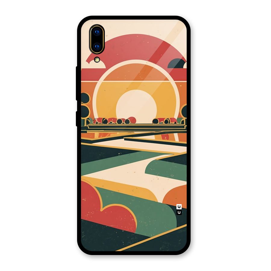 Awesome Geomatric Art Glass Back Case for Vivo V11 Pro