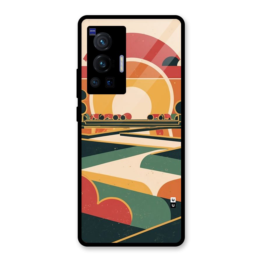 Awesome Geomatric Art Glass Back Case for Vivo X70 Pro