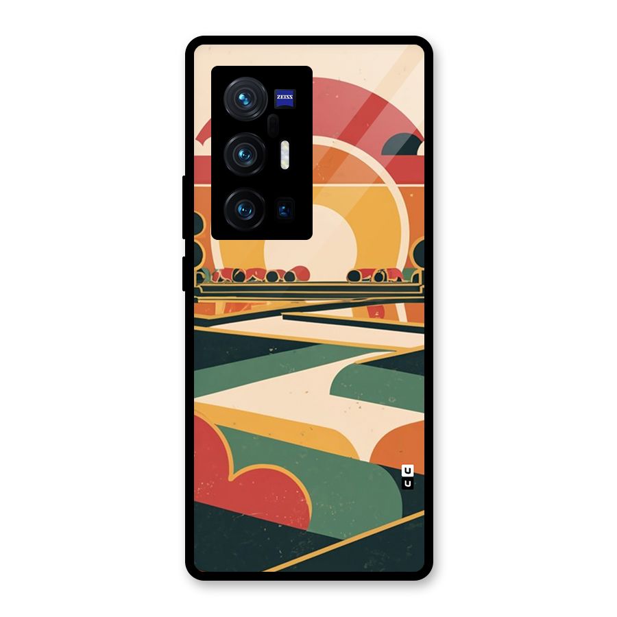 Awesome Geomatric Art Glass Back Case for Vivo X70 Pro Plus