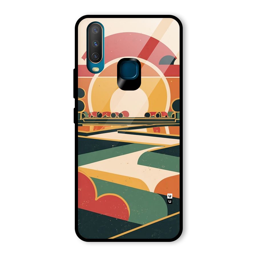 Awesome Geomatric Art Glass Back Case for Vivo Y15