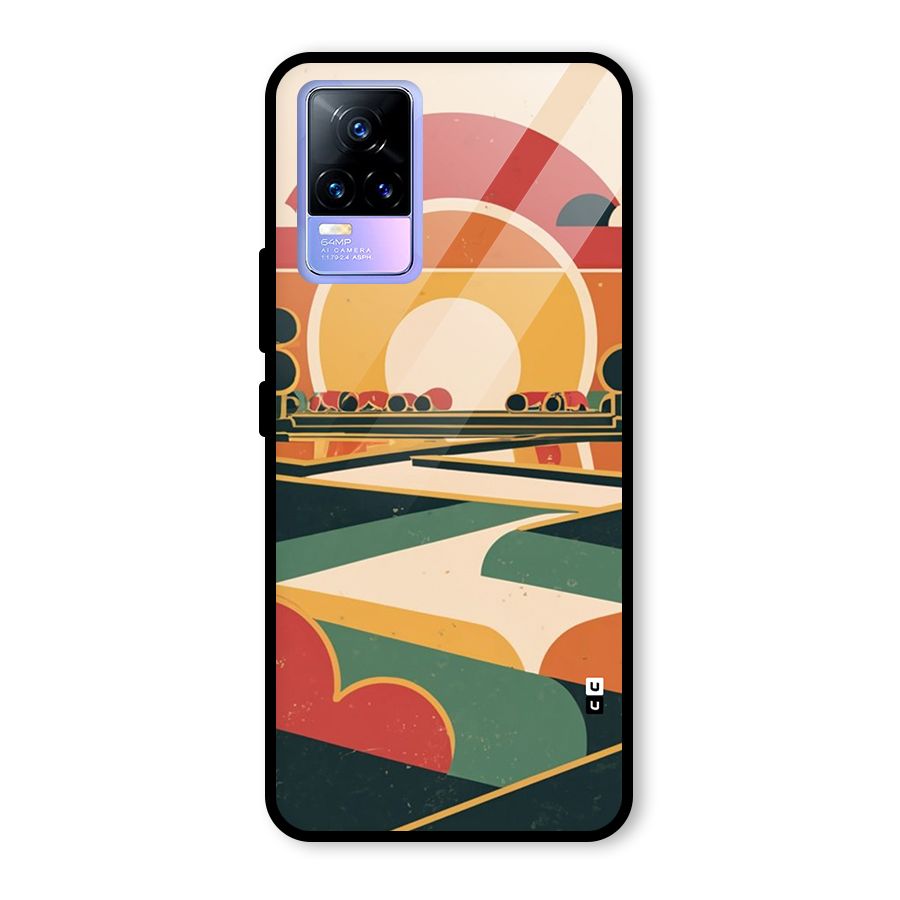 Awesome Geomatric Art Glass Back Case for Vivo Y73
