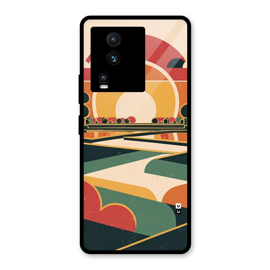 Awesome Geomatric Art Glass Back Case for Vivo iQOO Neo 7