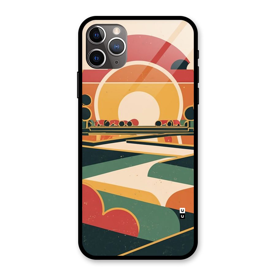 Awesome Geomatric Art Glass Back Case for iPhone 11 Pro Max