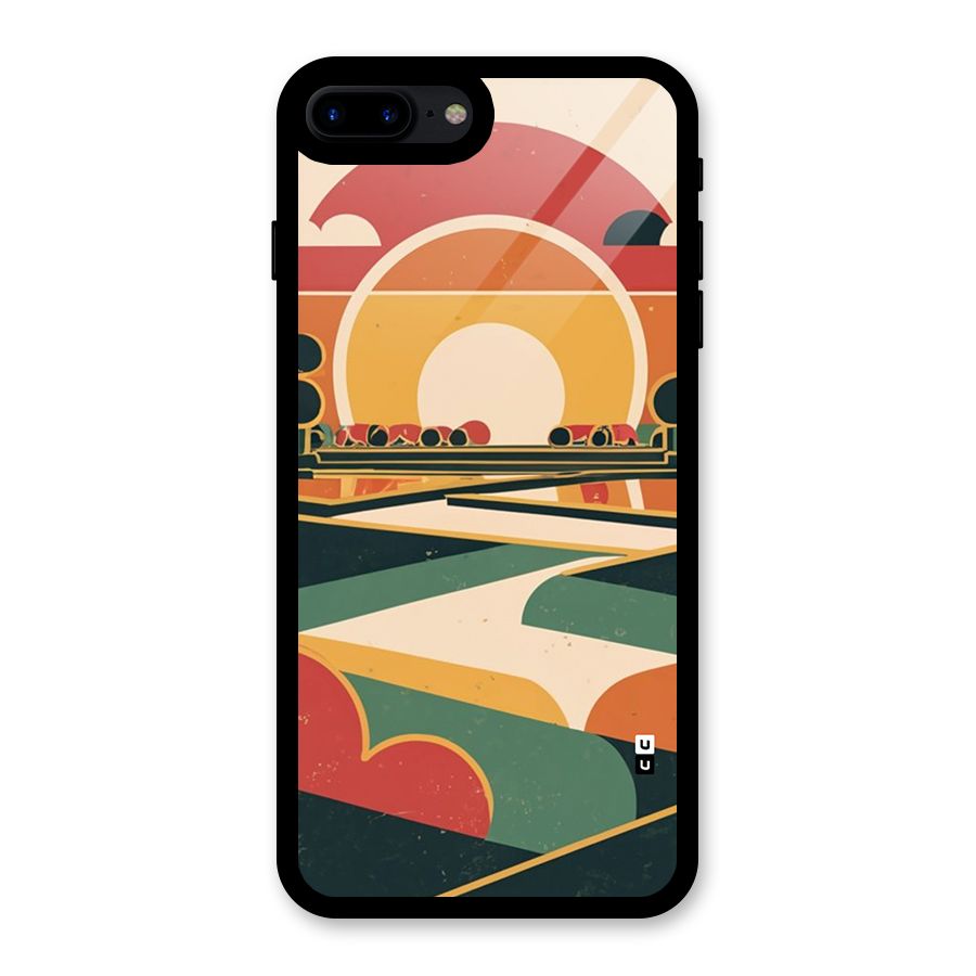 Awesome Geomatric Art Glass Back Case for iPhone 7 Plus