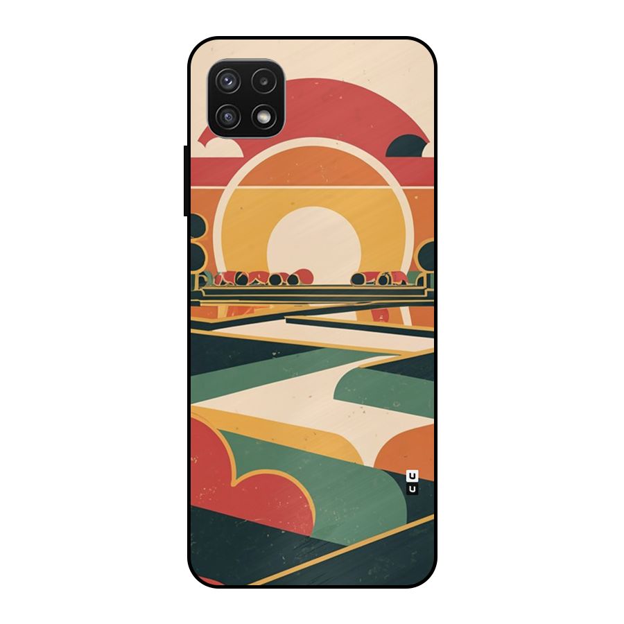 Awesome Geomatric Art Metal Back Case for Galaxy A22 5G