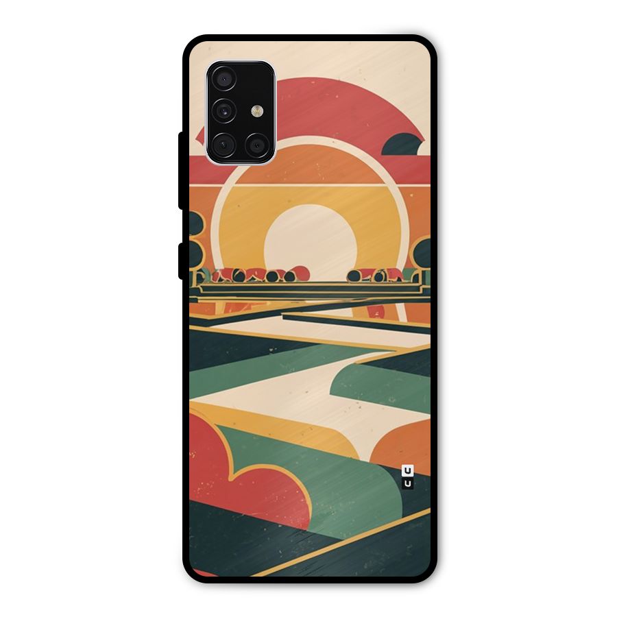 Awesome Geomatric Art Metal Back Case for Galaxy A51
