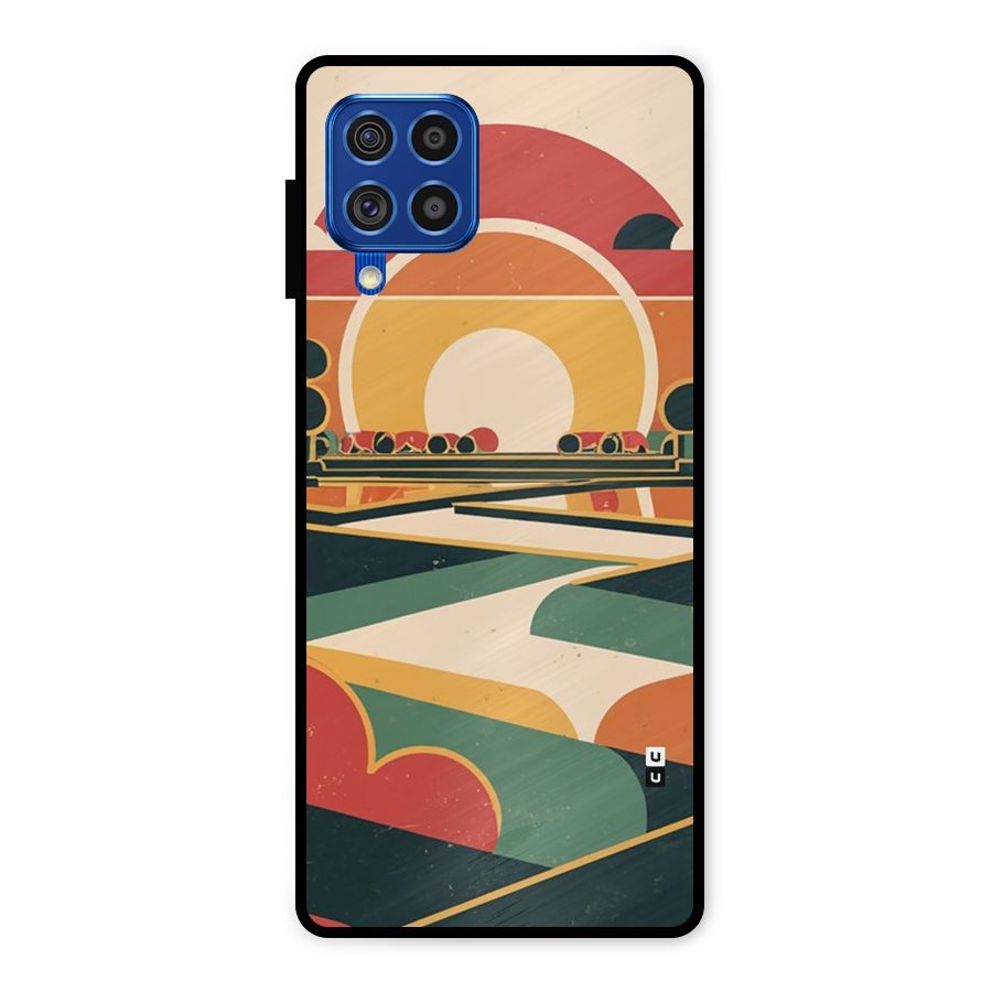 Awesome Geomatric Art Metal Back Case for Galaxy F62