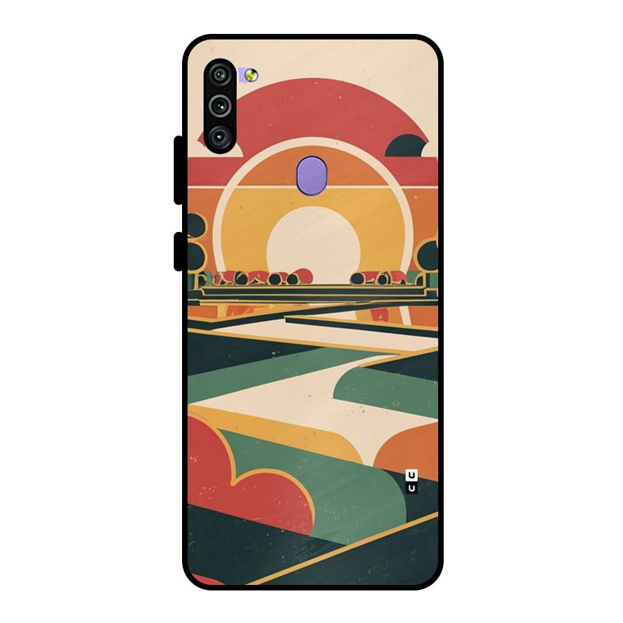 Awesome Geomatric Art Metal Back Case for Galaxy M11