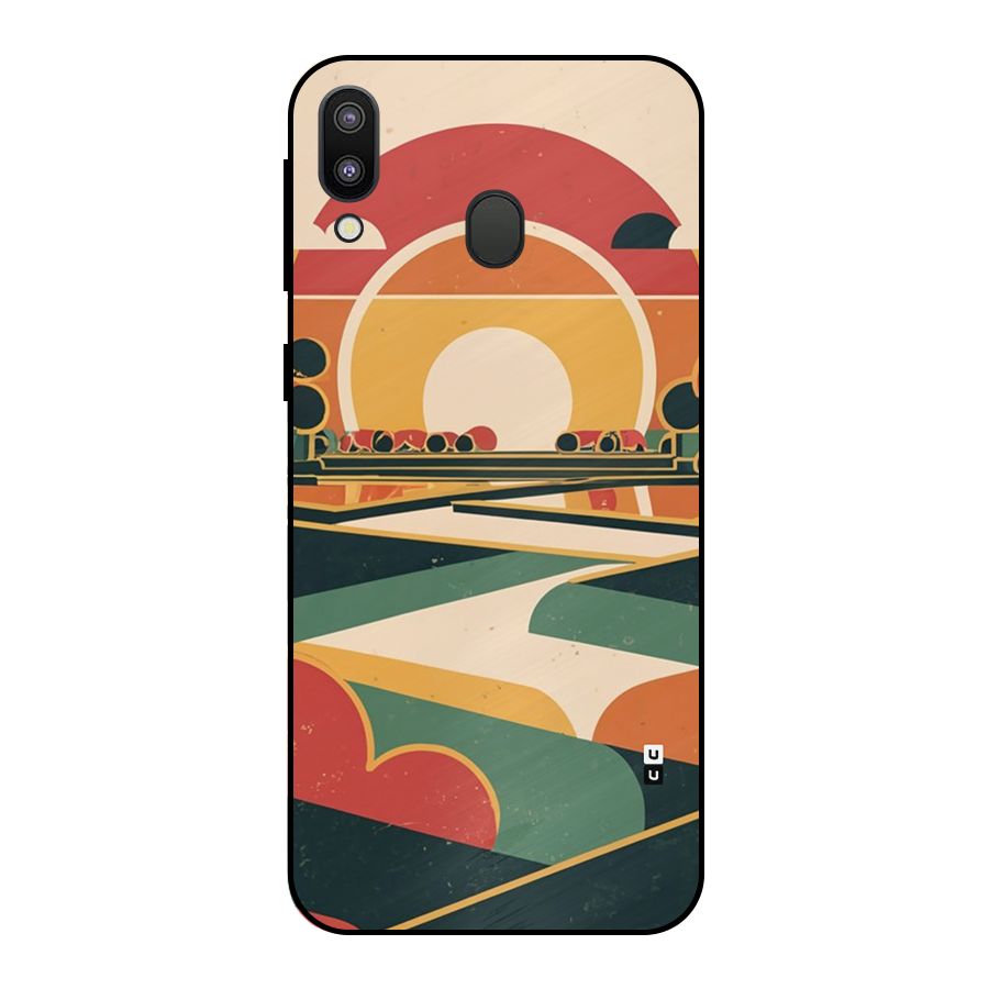 Awesome Geomatric Art Metal Back Case for Galaxy M20