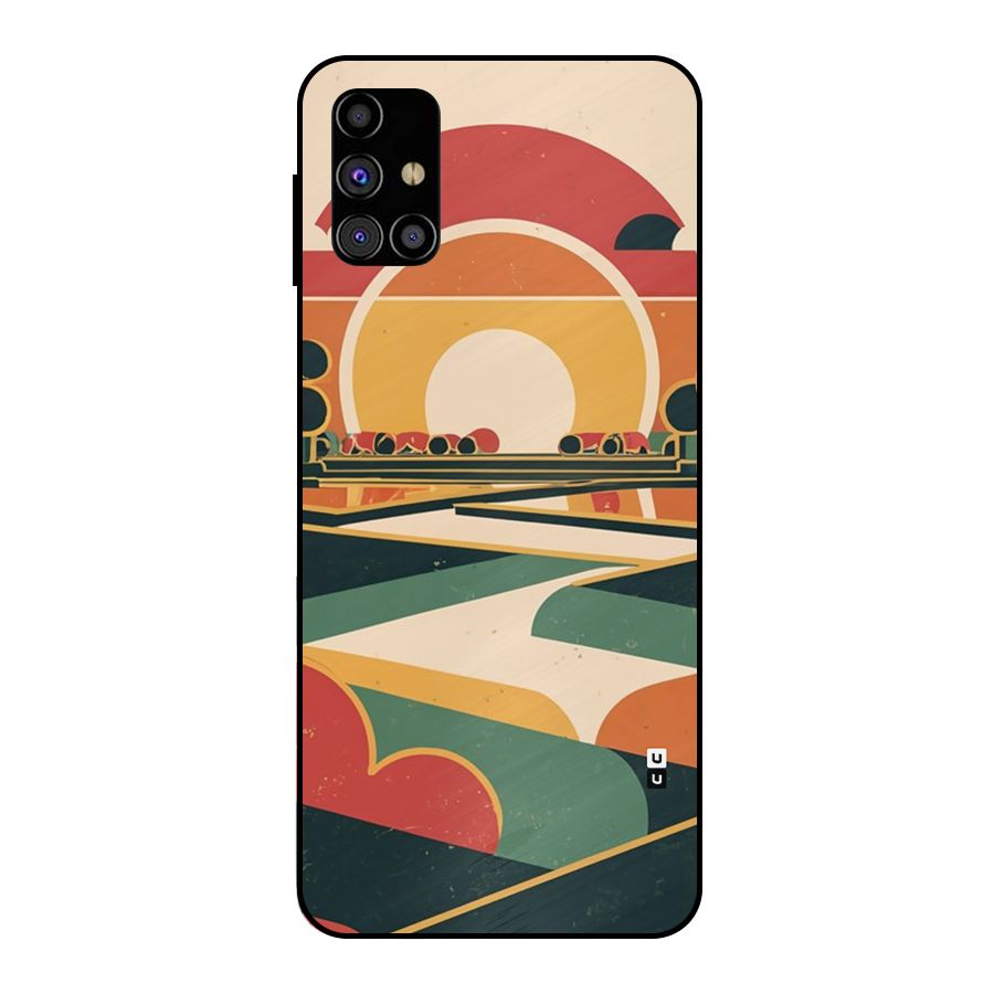 Awesome Geomatric Art Metal Back Case for Galaxy M31s