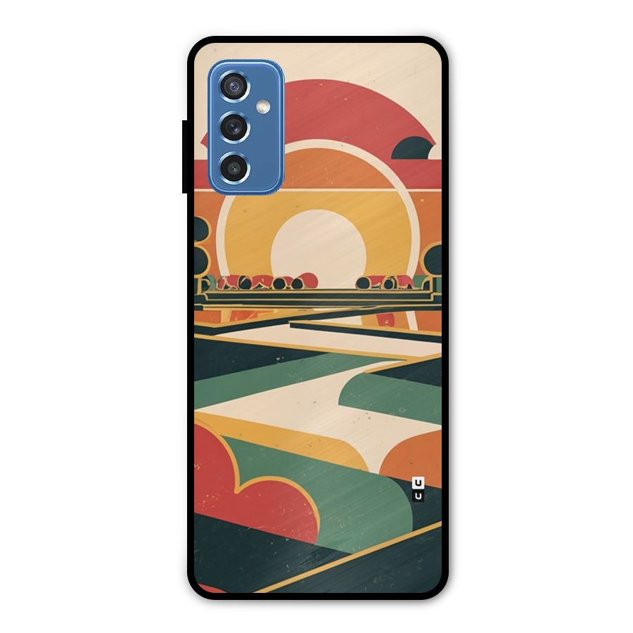Awesome Geomatric Art Metal Back Case for Galaxy M52 5G