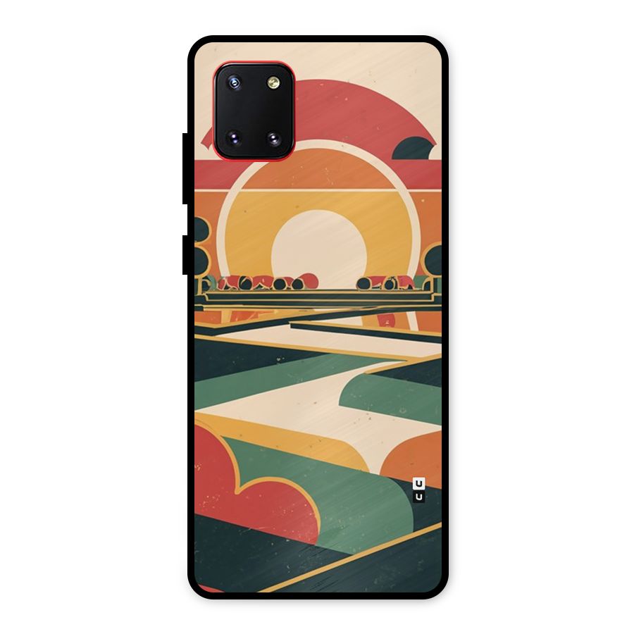 Awesome Geomatric Art Metal Back Case for Galaxy Note 10 Lite